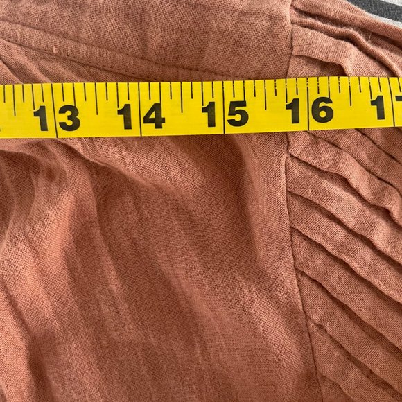 Apiece Apart Bravo Pintuck Blouse in Onion Skin - Picture 5 of 8